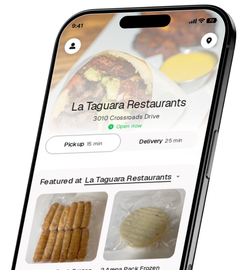 La Taguara Restaurants app preview