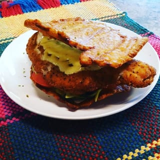Fish Patacon Sandwich